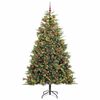 vidaXL Sapin de No&euml;l artificiel avec branches pliables et c&ocirc;nes 240 cm