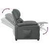 vidaXL Fauteuil inclinable Gris fonc&eacute; Tissu