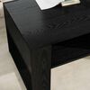 vidaXL Table basse Ch&ecirc;ne noir 92 x 53 x 45 cm Bois d'ing&eacute;nierie