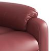 vidaXL Fauteuil de massage inclinable &eacute;lectrique rouge bordeaux