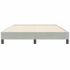 vidaXL Cadre de lit sans matelas gris clair 140x210 cm velours