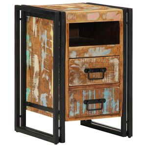 vidaXL Table de chevet 40x40x59 cm en bois massif recycl&eacute;
