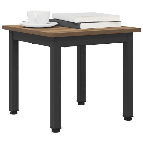 vidaXL Table basse Ch&ecirc;ne artisan 40 x 40 x 36 cm Bois d'ing&eacute;nierie