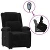 vidaXL Fauteuil noir velours