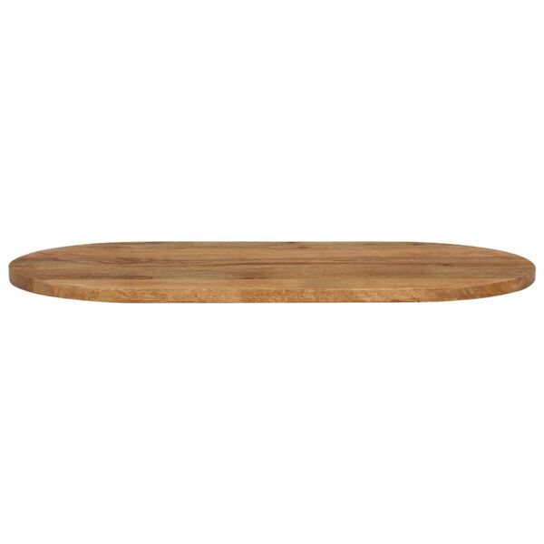 vidaXL Dessus de table 100x50x3,8 cm ovale bois massif de manguier