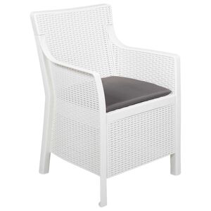 vidaXL Fauteuil Blanc PP
