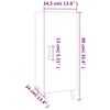 vidaXL Buffet Ch&ecirc;ne sonoma 34,5x34x90 cm Bois d'ing&eacute;nierie
