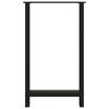vidaXL Pieds de table de bar Noir 2 pi&egrave;ces 60 x (100-101) cm Acier