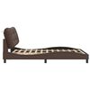 vidaXL Cadre de lit sans matelas Hvar marron 120x200 cm similicuir