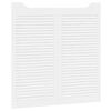 vidaXL Portes battantes 2 pcs Blanc Bois de pin massif