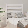 vidaXL T&ecirc;te de lit Blanc 106x4x100 cm Bois massif de pin