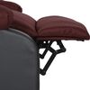 vidaXL Fauteuil de massage &eacute;lectrique violet similicuir et tissu