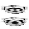 vidaXL R&eacute;cipients Gastronorm 8 pcs GN 1/2 40 mm Acier inoxydable