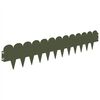 vidaXL Bordure de Pelouse 20 pc 103 x 20 cm Acier Vert olive