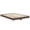 vidaXL Cadre de lit sans matelas ch&ecirc;ne marron 135x190 cm