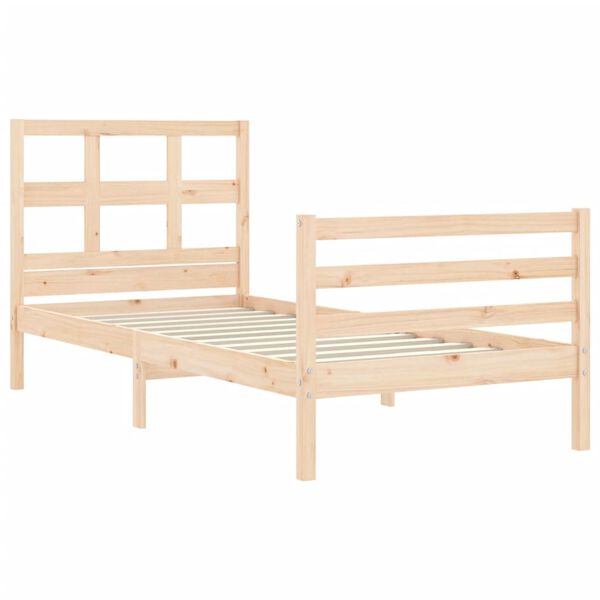 vidaXL Cadre de lit sans matelas bois massif