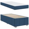 vidaXL Cadre de lit avec matelas Bleu 90 x 200 cm tissu