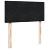 vidaXL Sommier &agrave; lattes de lit avec matelas noir 90x190 cm simple velours
