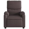 vidaXL Fauteuil de massage inclinable Marron foncé Tissu