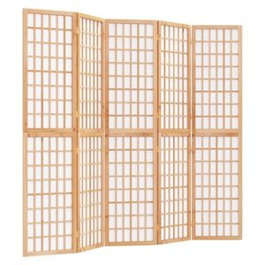 vidaXL Cloison de s&eacute;paration pliable 5 panneaux 200x170 cm