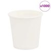 vidaXL Tasses &agrave; caf&eacute; en papier 1000 pcs 4oz 100ml blanc