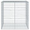 vidaXL Panier gabion avec couvercle 100x100x100 cm fer galvanisé