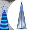vidaXL Sapin de No&euml;l &agrave; LED 475 LED bleu 247 cm