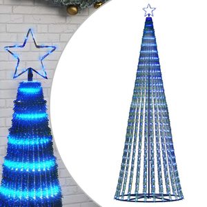 vidaXL Sapin de No&euml;l &agrave; LED 475 LED bleu 247 cm