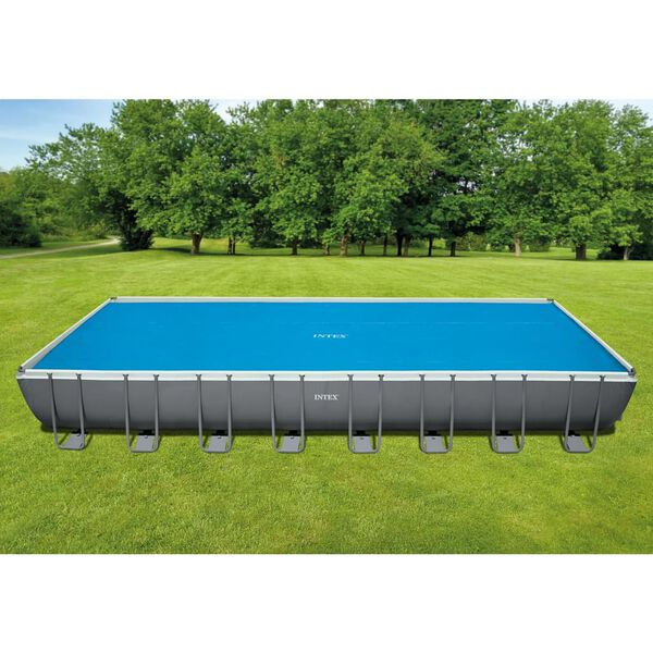 Intex Couverture solaire de piscine Bleu 960x466 cm Polyéthylène