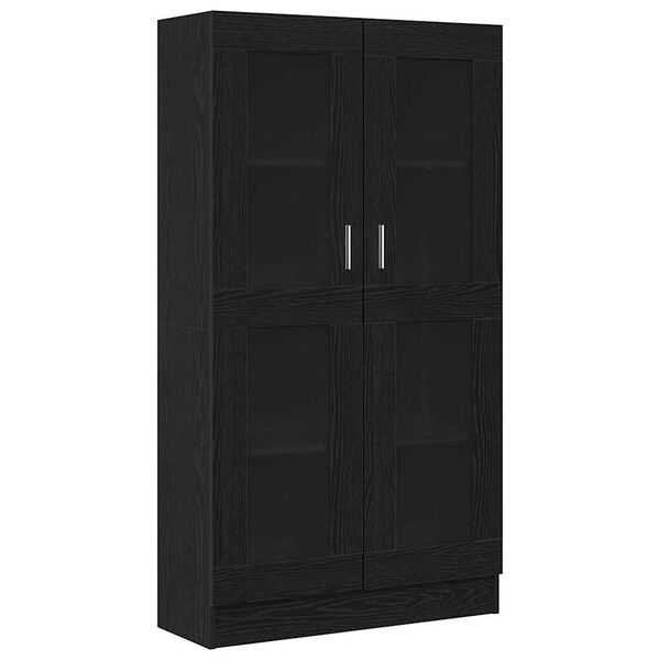 vidaXL Biblioth&egrave;que Ch&ecirc;ne noir 82,5 x 30,5 x 150 cm Bois d'ing&eacute;nierie