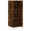vidaXL Buffet haut Ch&ecirc;ne fum&eacute; 34,5x34x180 cm Bois d'ing&eacute;nierie