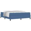 vidaXL Cadre de lit avec matelas Bleu 180 x 200 cm tissu