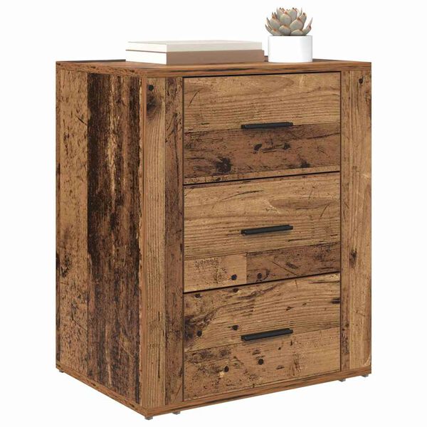 vidaXL Cabinet de chevet Bois ancien 35 x 50 x 60 cm Bois d'ing&eacute;nierie
