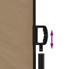 vidaXL Auvent lat&eacute;ral r&eacute;tractable taupe 140x600 cm