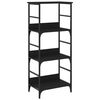 vidaXL Biblioth&egrave;que noir 50x33x117,5 cm bois d'ing&eacute;nierie
