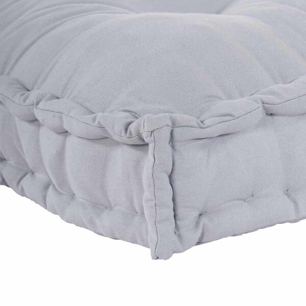 vidaXL Coussin de canap&eacute; sur palette Gris tissu