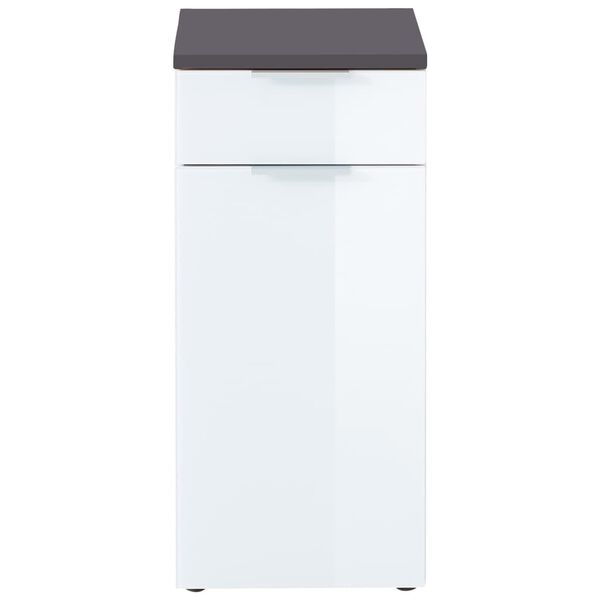 Germania Armoire de sol de salle de bain GW-Pescara Blanc et graphite