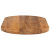 vidaXL Dessus de table 120x60x2,5 cm ovale bois massif de manguier