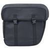 vidaXL Sac de v&eacute;lo double pour porte-bagages &eacute;tanche 35 L Noir