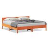 vidaXL Cadre de lit sans matelas cire marron 180x200cm bois pin massif
