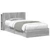 vidaXL Cadre de lit avec rangement Sonoma gris 100 x 200 cm