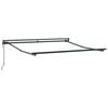 vidaXL Cadre d'auvent R&eacute;glable Anthracite 3 x 2,5 m Acier