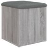 vidaXL Banc de rangement sonoma gris 42x42x45 cm bois d'ing&eacute;nierie