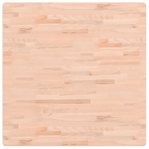 vidaXL Dessus de table 90x90x2,5 cm carr&eacute; bois massif de h&ecirc;tre