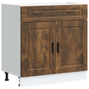 vidaXL Armoire de cuisine Porto ch&ecirc;ne fum&eacute; bois d'ing&eacute;nierie