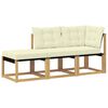 vidaXL 3 pc Unit&eacute; de canap&eacute; sectionnel Blanc