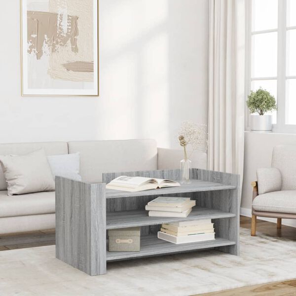 vidaXL Table basse sonoma gris 100x50x50 cm bois d'ingénierie