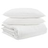 vidaXL Ensemble de Duvet avec oreiller 3 pcs Blanc Plume de canard