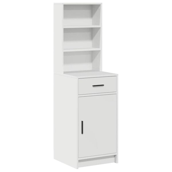 vidaXL Haut Armoire Blanc 40 x 40,5 x 135 cm Bois d'ingénierie