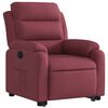 vidaXL Fauteuil inclinable rouge bordeaux tissu